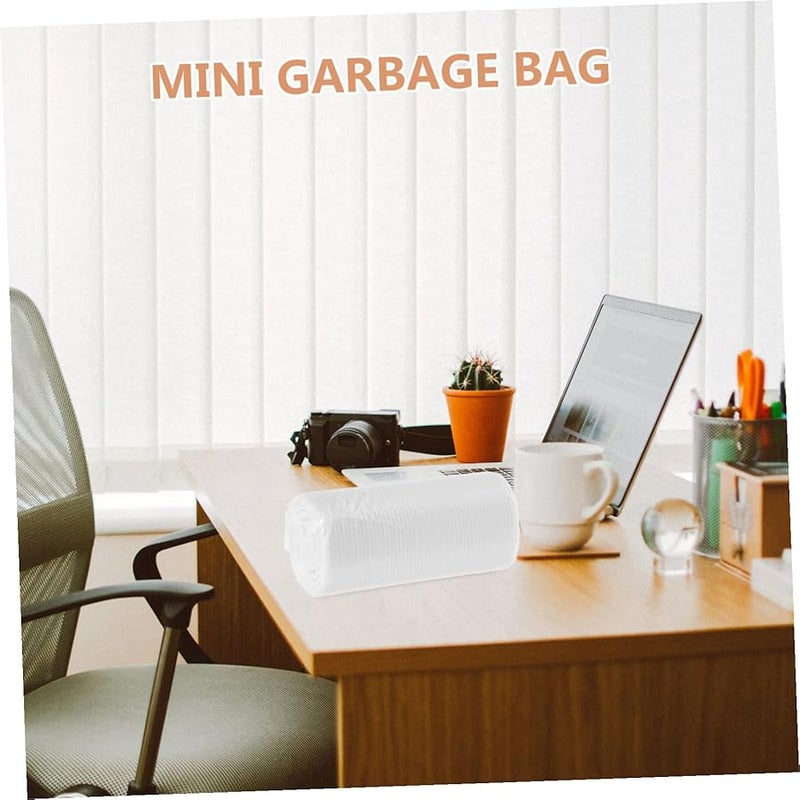 6 Rolls Transparent Mini Garbage Bags Disposable Waste Organizer For Home Office Kitchen - Image 5